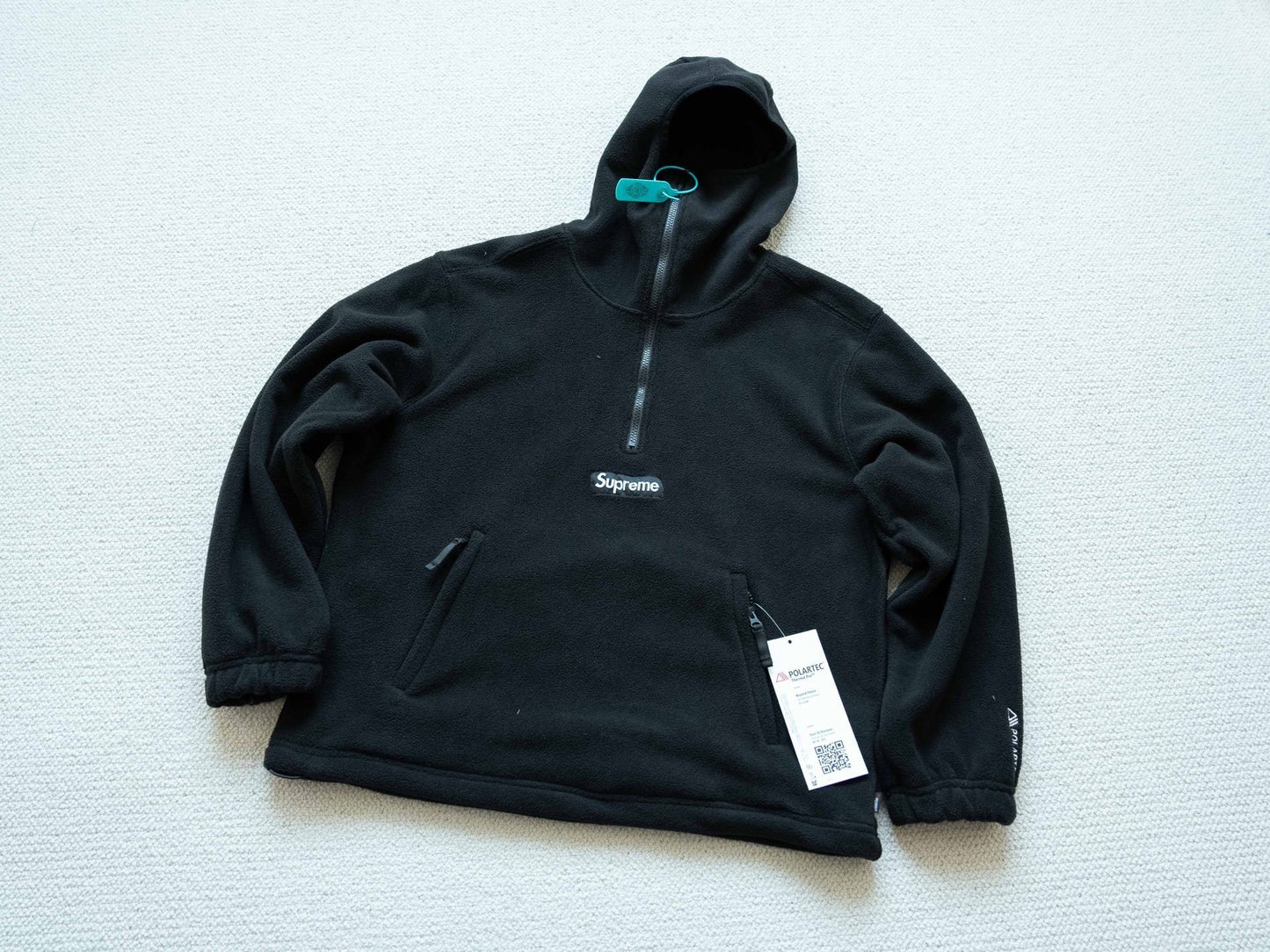 SUP  Polartec Face Mask Half Zip Hooded Sweatshirt