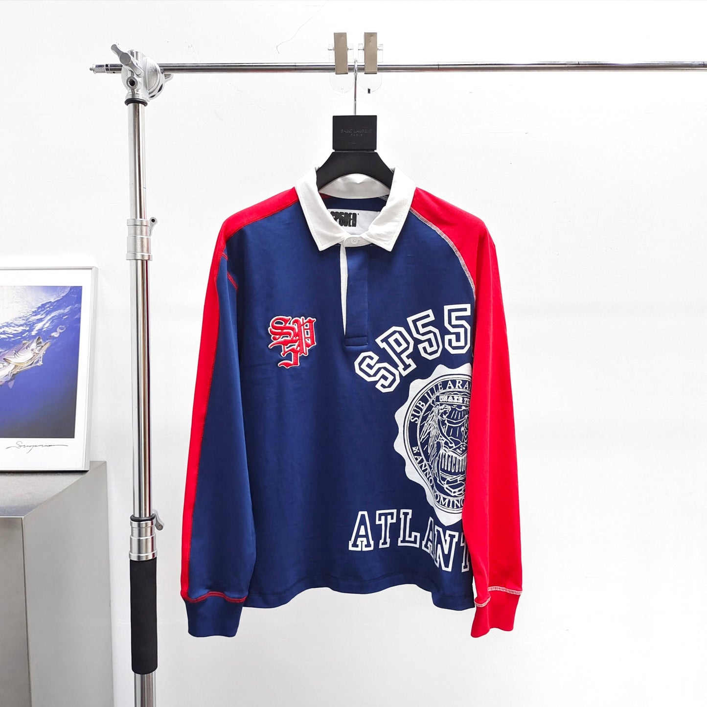 Sp5der Academy Rugby 'Navy' L/S Shirt