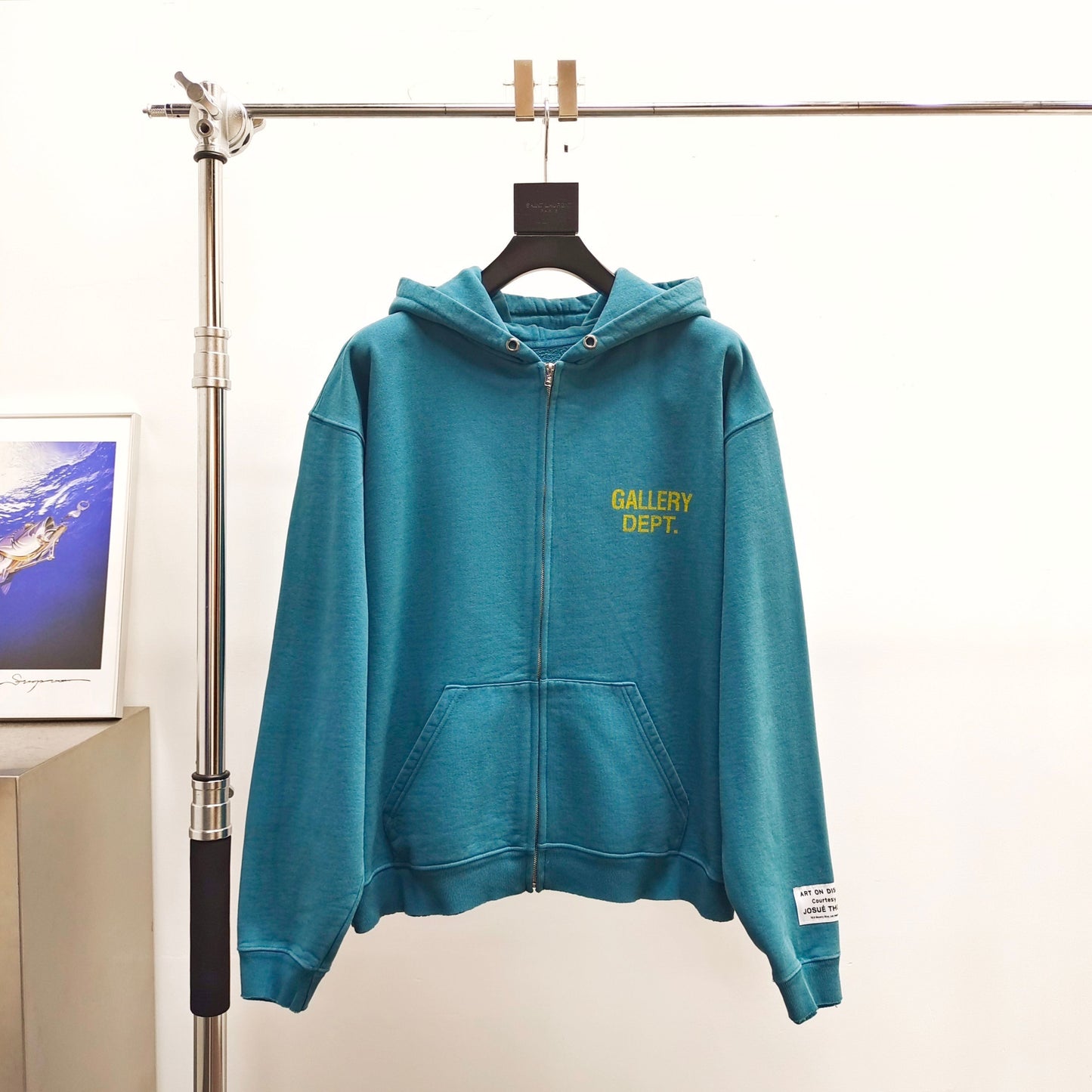 Gallery Dept. 90'S FULL ZIP HOODIE Vintage Teal