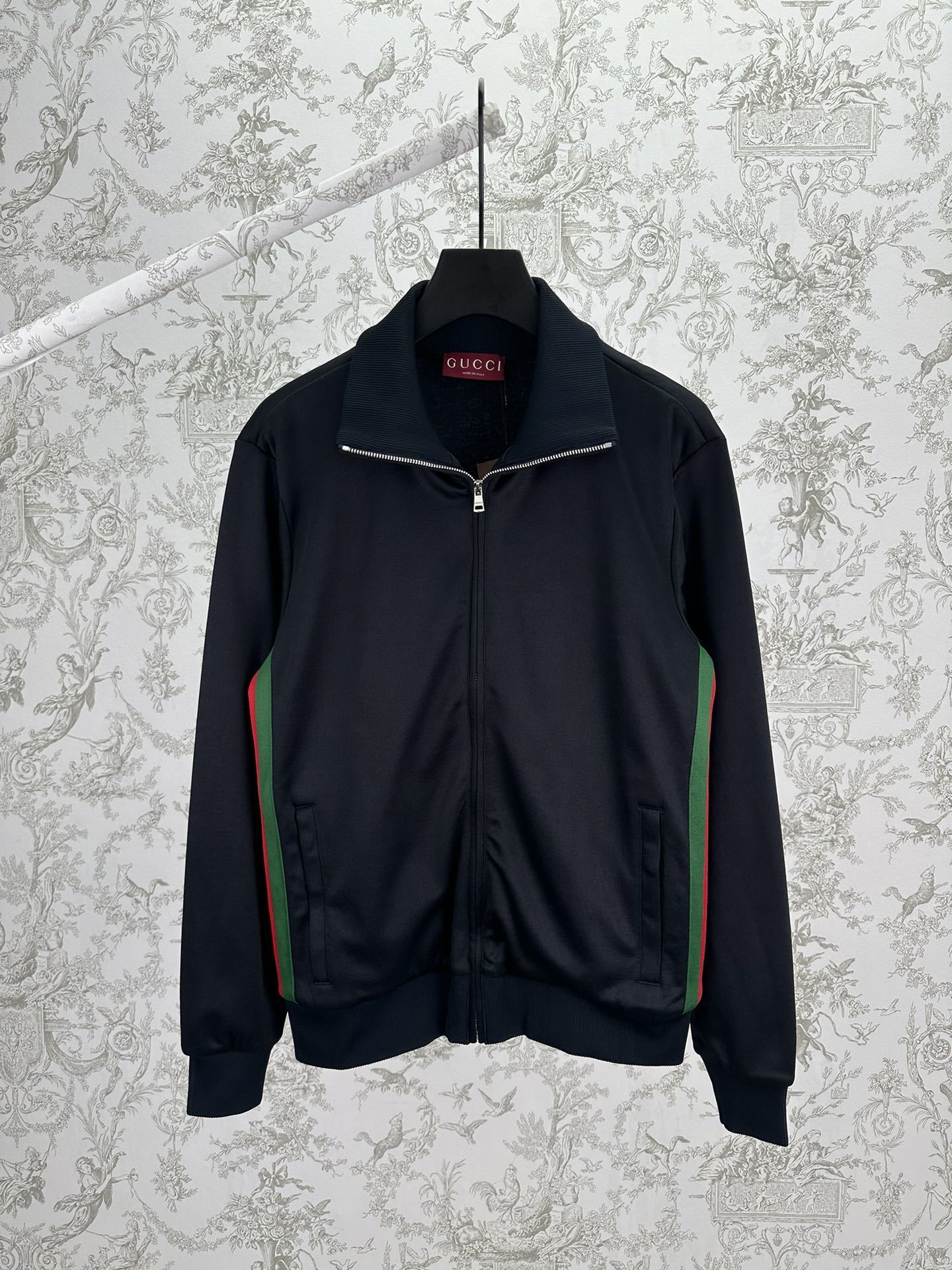 GG Technical jersey zip jacket with Web