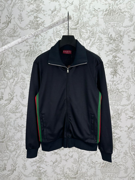 GG Technical jersey zip jacket with Web