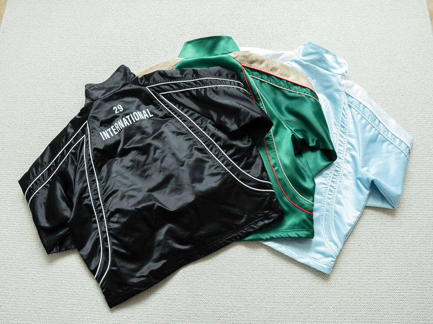 SUP Satin Piping Pullover Jacket