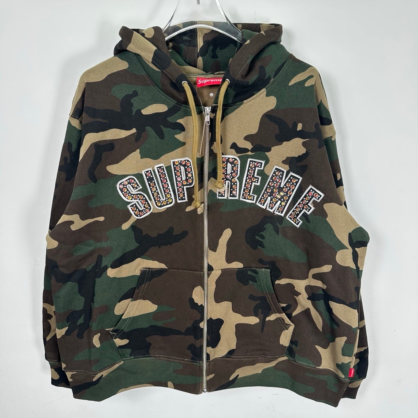 SUP x B.B. Simon Zip Up Hooded Sweatshirt 'Woodland Camo'