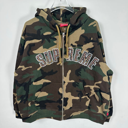 SUP x B.B. Simon Zip Up Hooded Sweatshirt 'Woodland Camo'