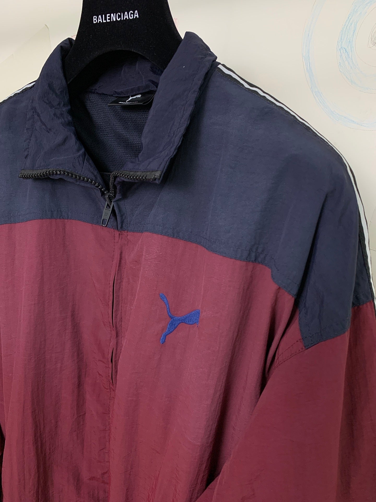 BB I Puma Tracksuit Jacket in Burgundy