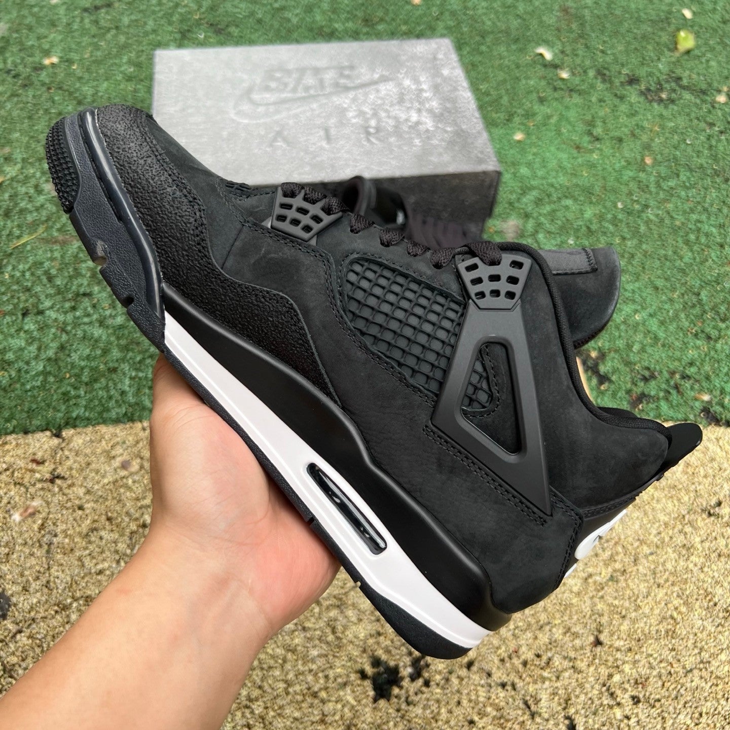 Nigel Sylvester x Air Jordan 4 Retro OG SP 'Brick By Brick' BLACK