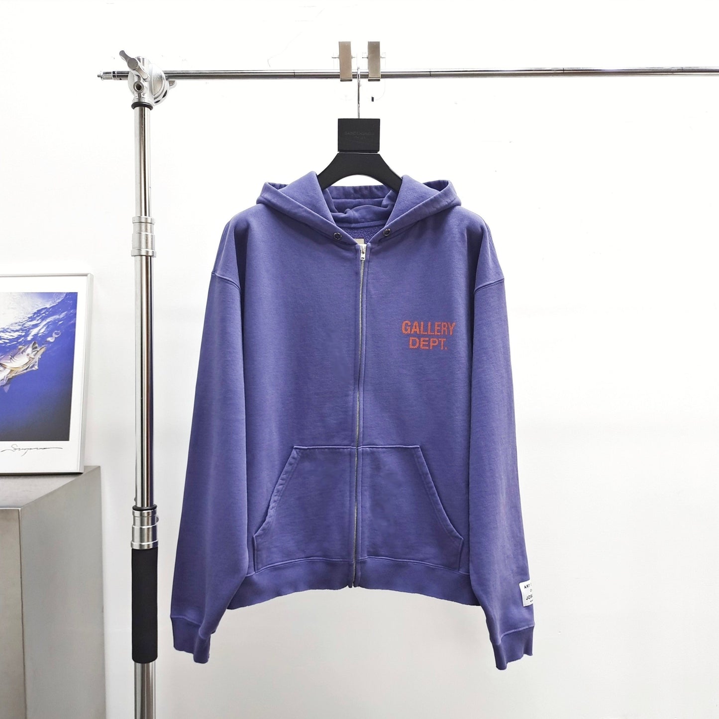 Gallery Dept. 90'S FULL ZIP HOODIE washed violet