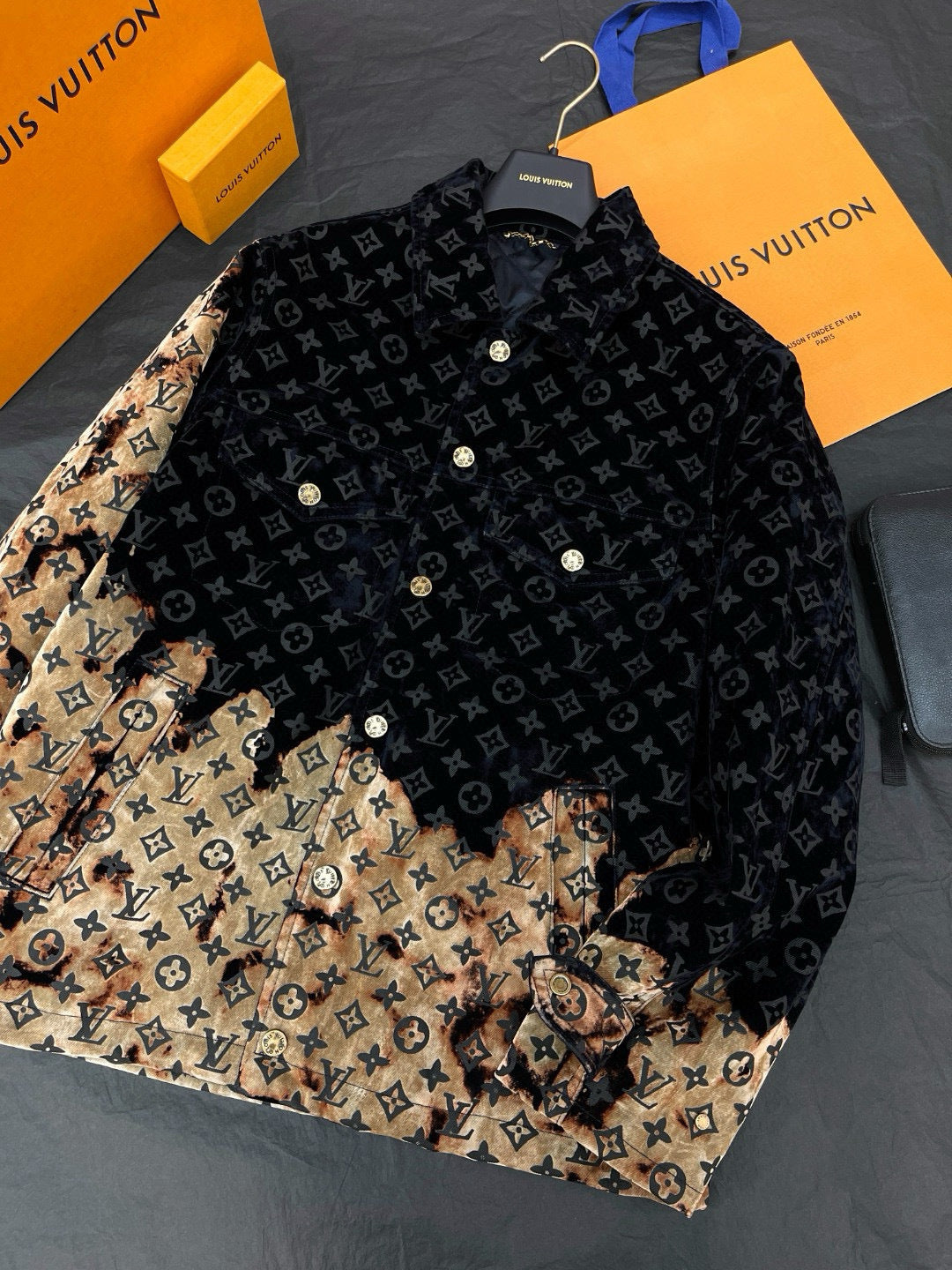 LV Monogram Bleached Denim Jacket
