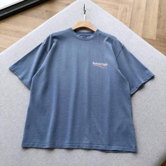 BB Campaign washed blue regular fit tee