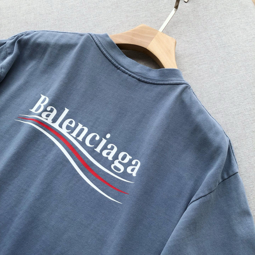 BB Campaign washed blue regular fit tee
