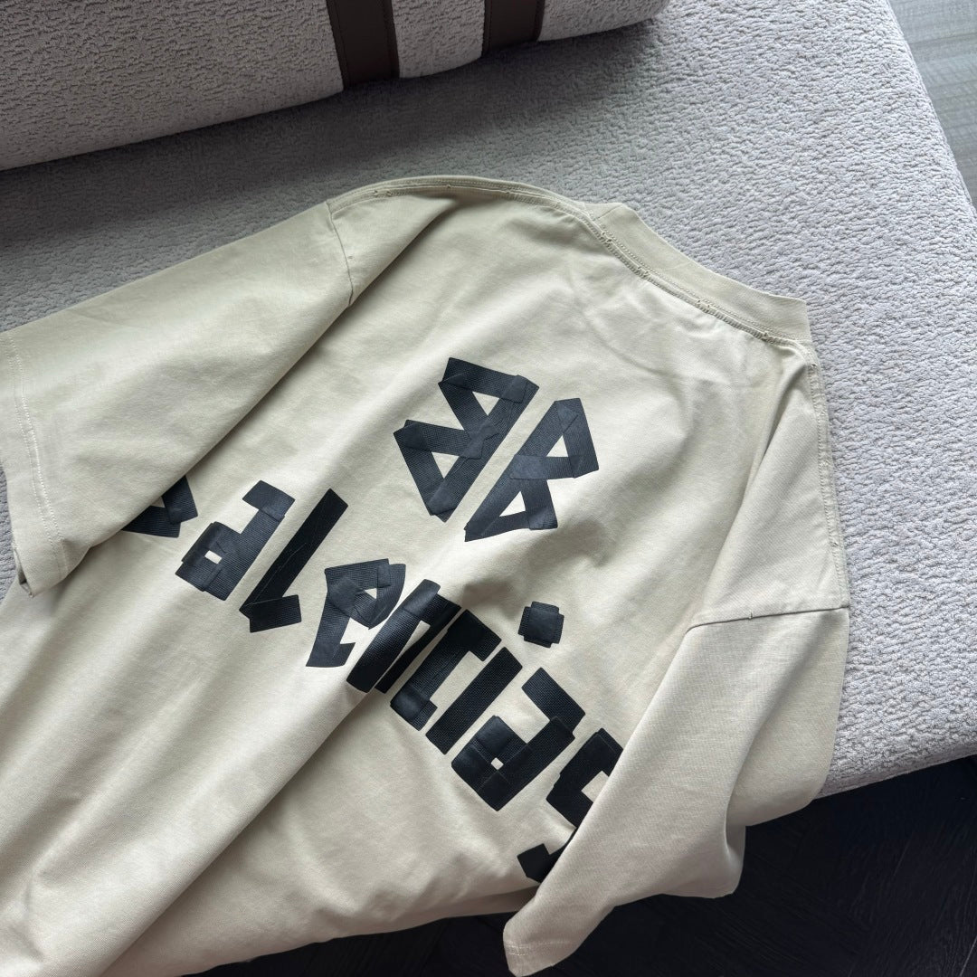 BB Tape Type T-shirt Medium Fit in Beige