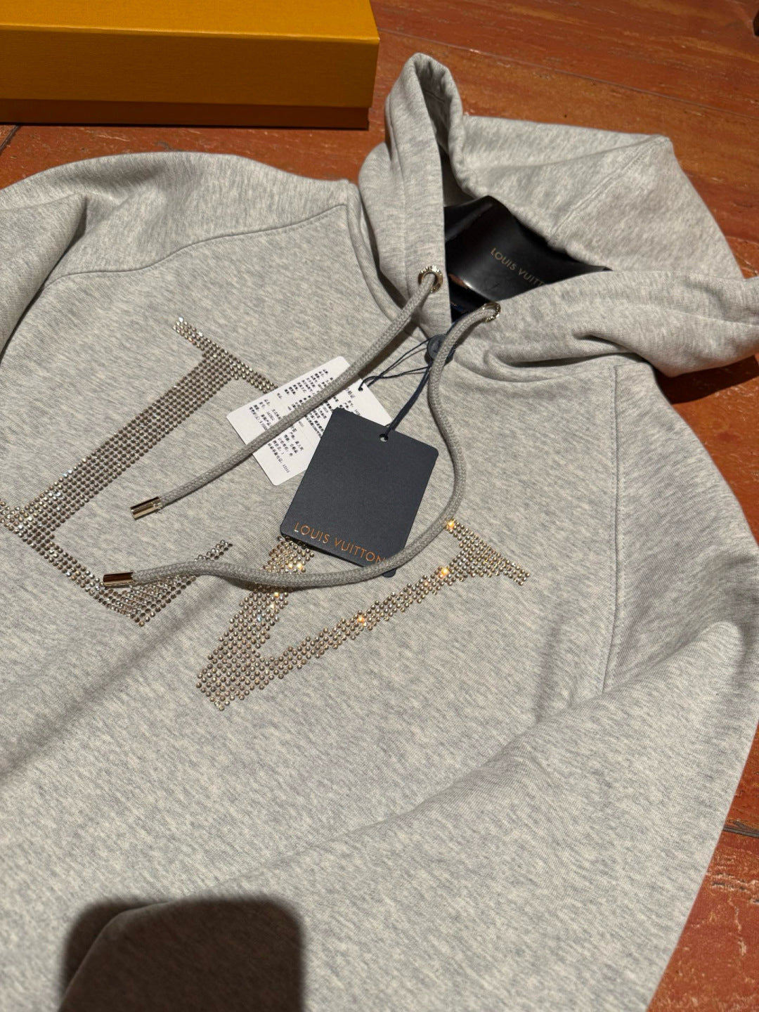 LV Rhinestone Signature Hoodie 1AIBLF