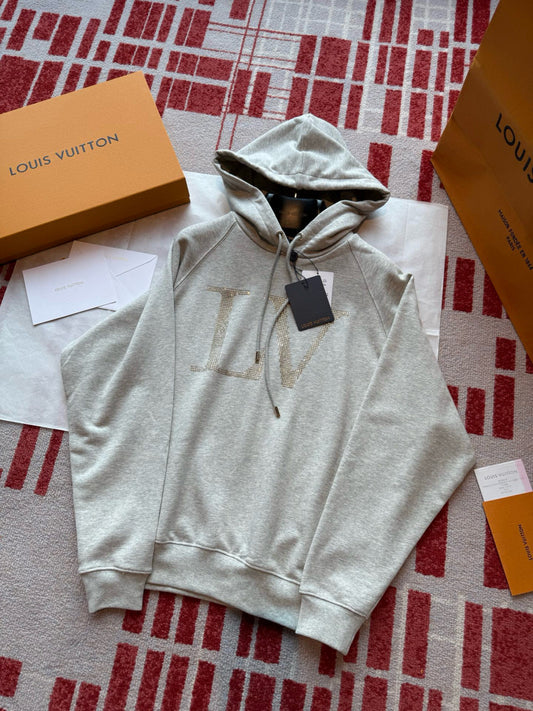 LV Rhinestone Signature Hoodie 1AIBLF