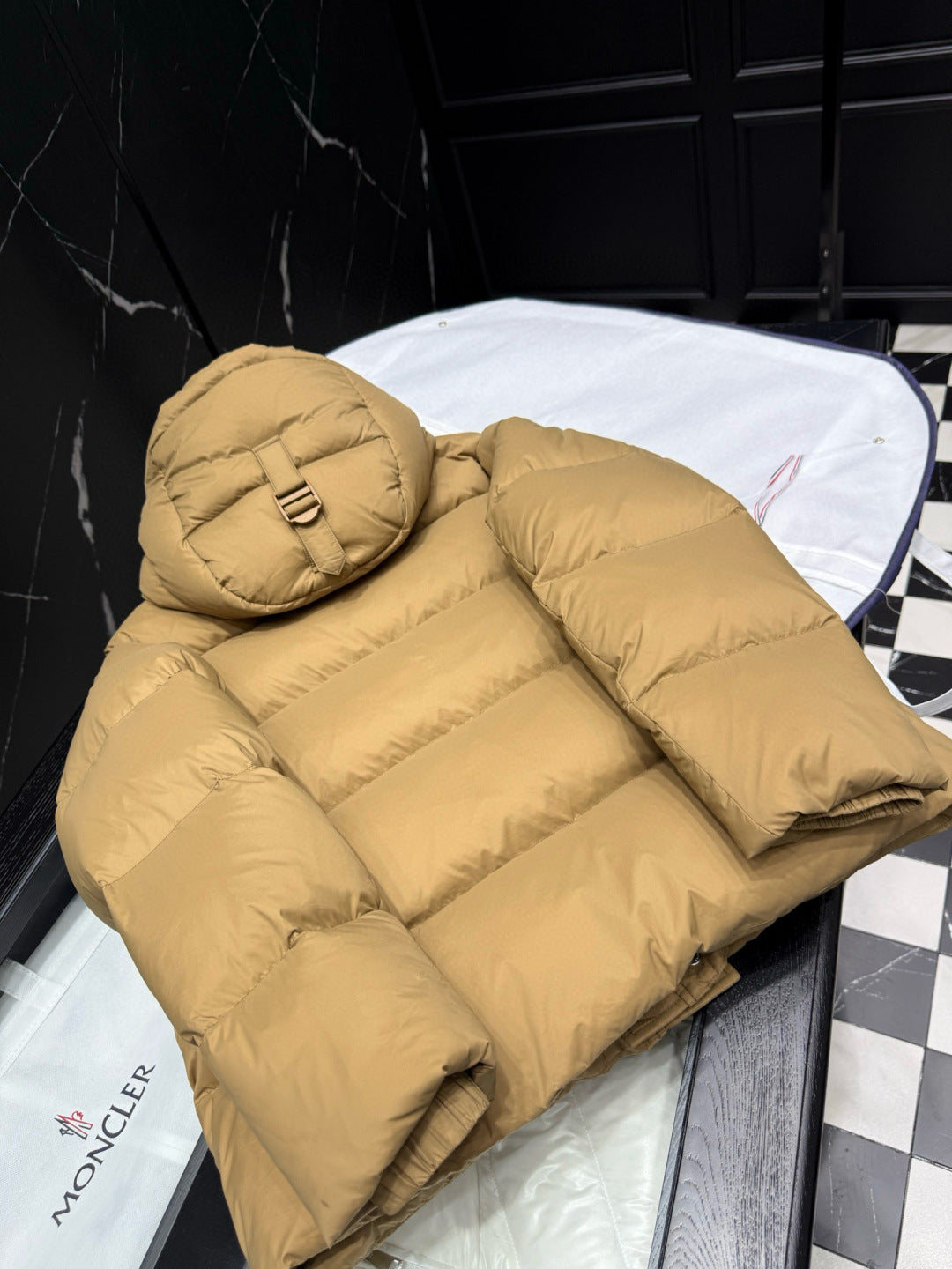 Burberry Hooded Quilted Down Jacket