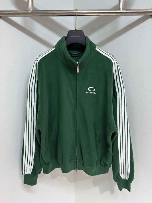 BB Loop Sports Icon Round Zip-up Jacket in Cypress Green