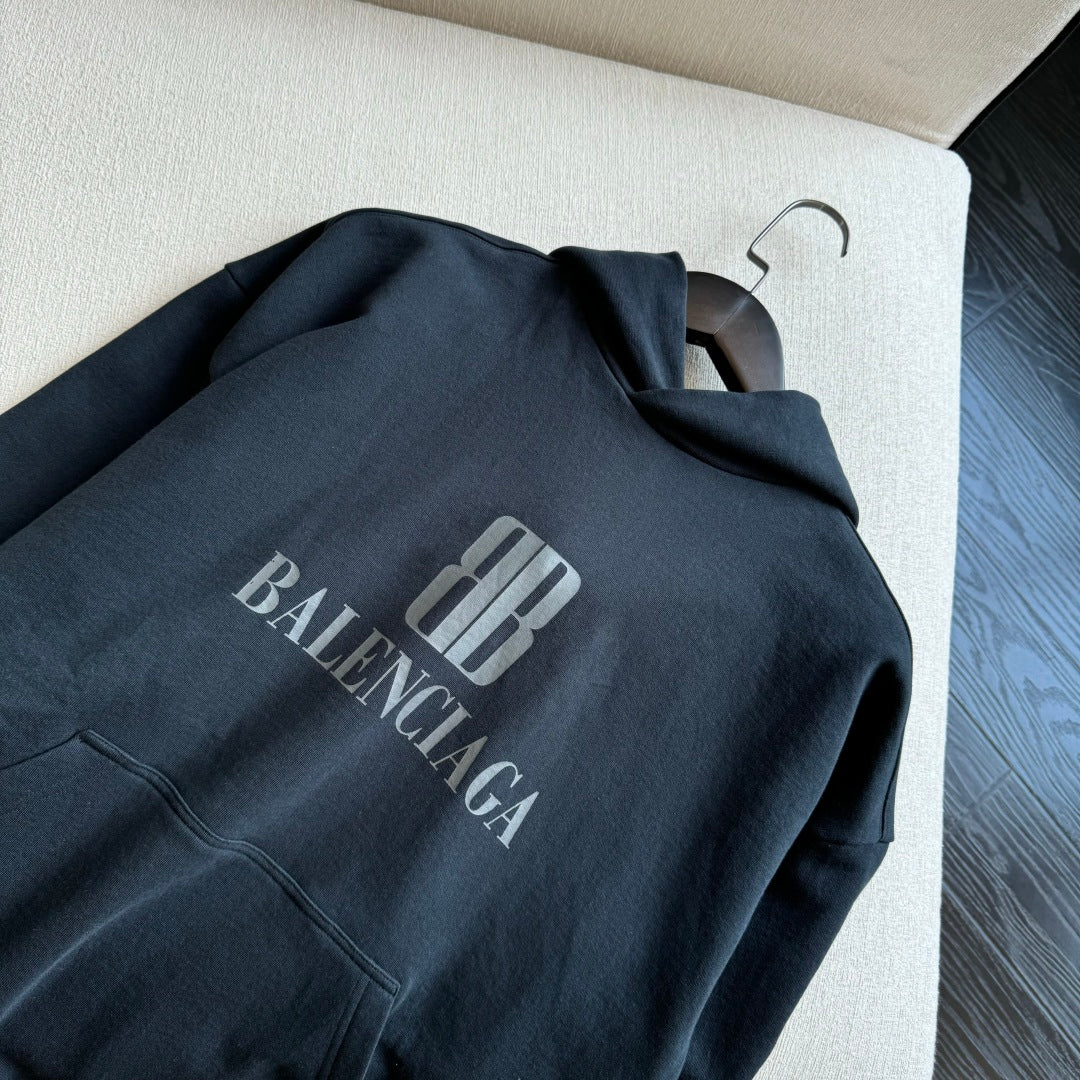 BB Men's Nano Bb Hoodie Medium Fit in Black Faded