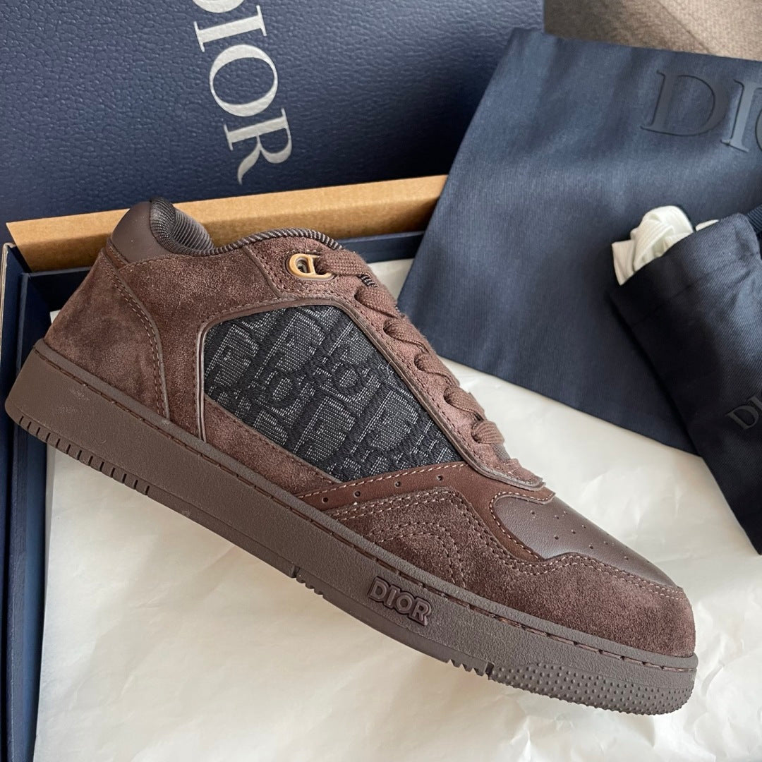 Dior B27 Uptown Low-Top Sneaker Brown suede