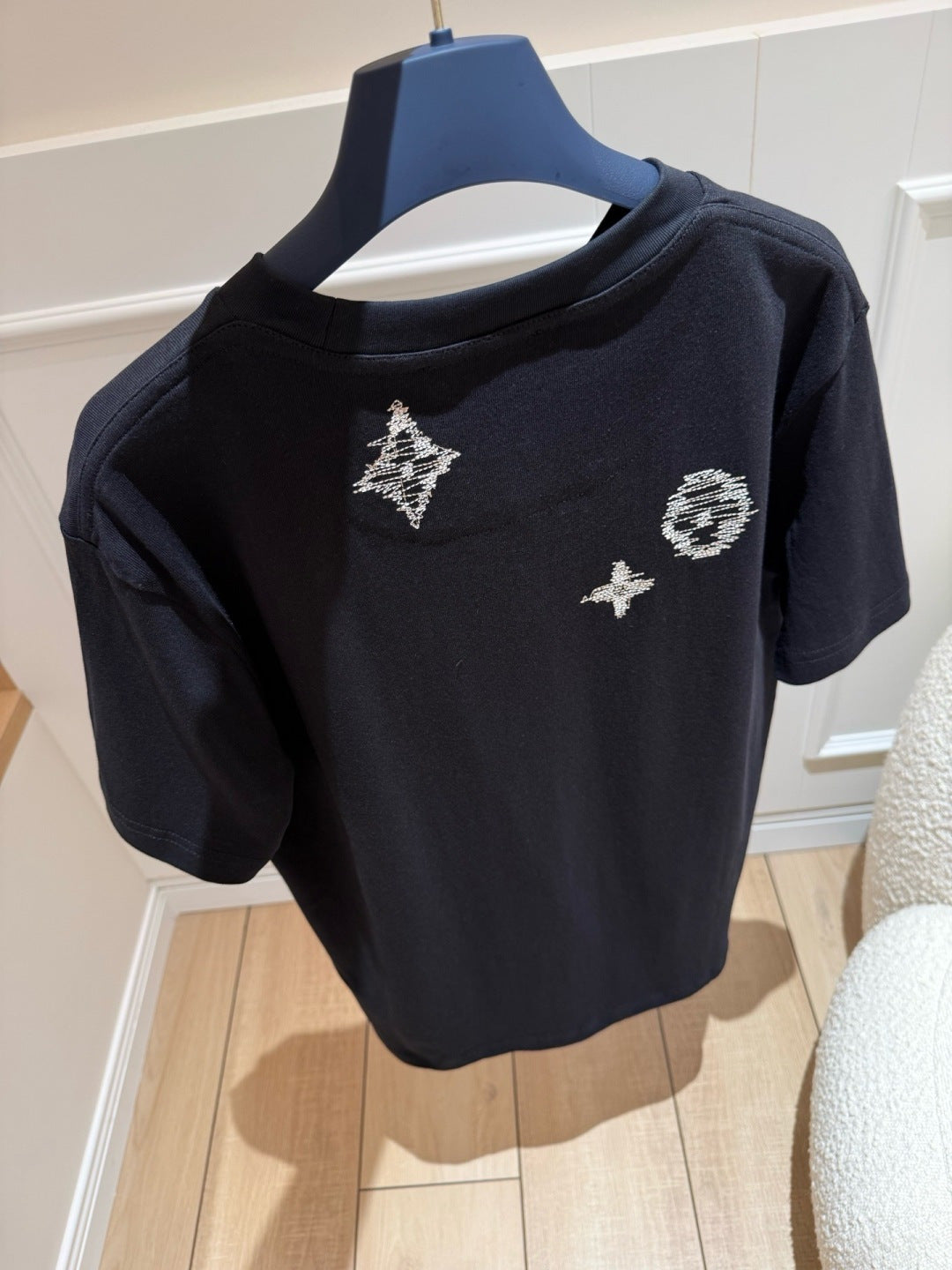 LV Embroidered Signature Short-Sleeved T-Shirt 1AK7G6