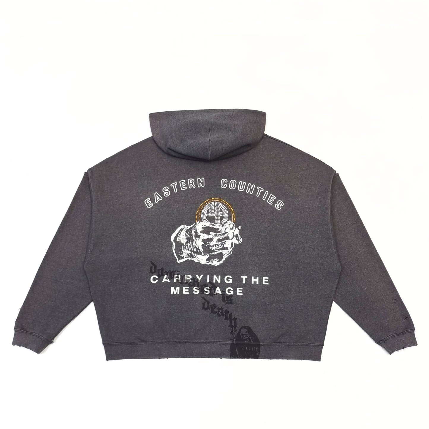 Paly Hollywood Carrying The Message Zip Hooded Sweatshirt 'Black'