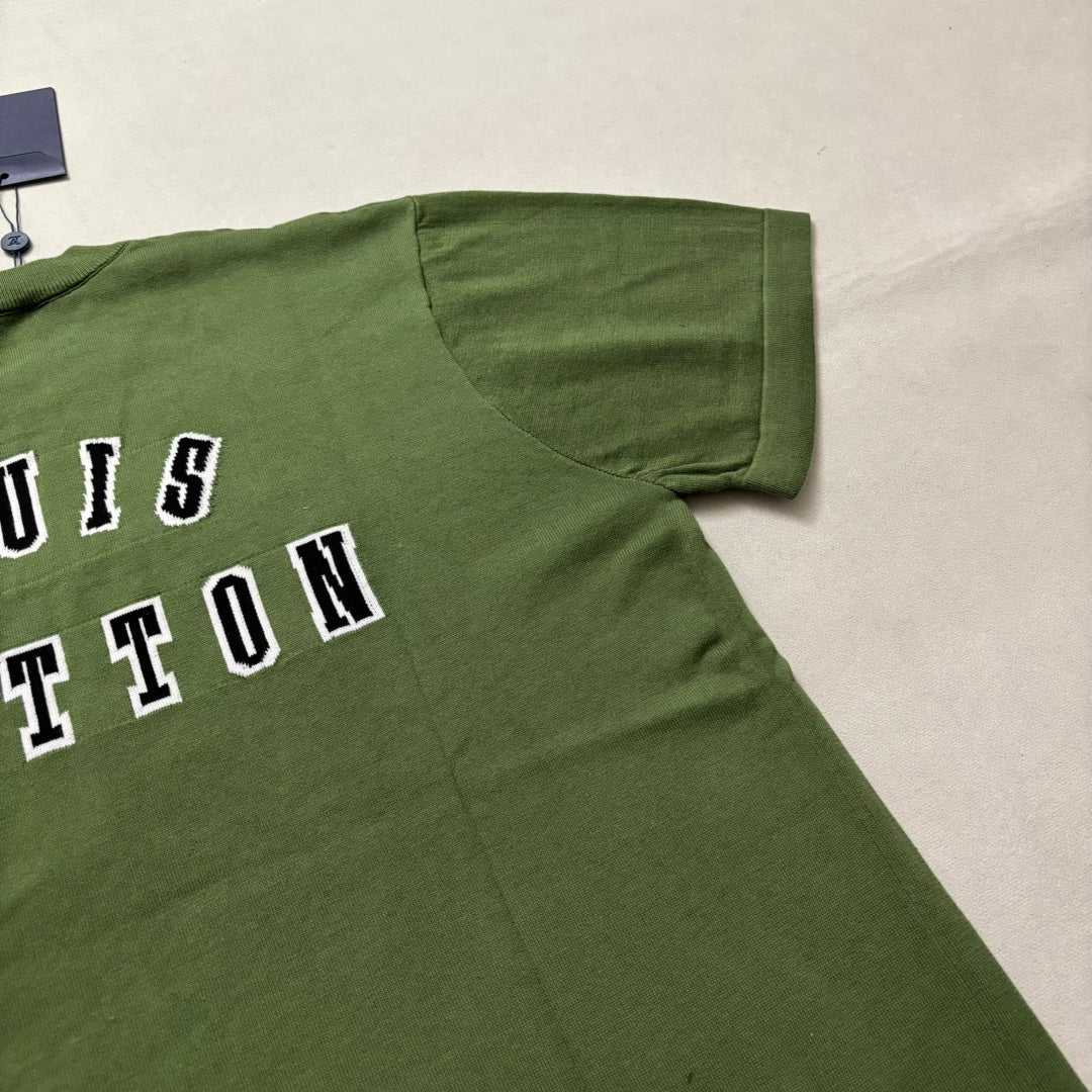 LV Short-Sleeved Cotton Crewneck T-shirt 1AGJS2