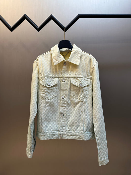 LV Damier Gradient Jacquard Denim Jacket 1AGTEX