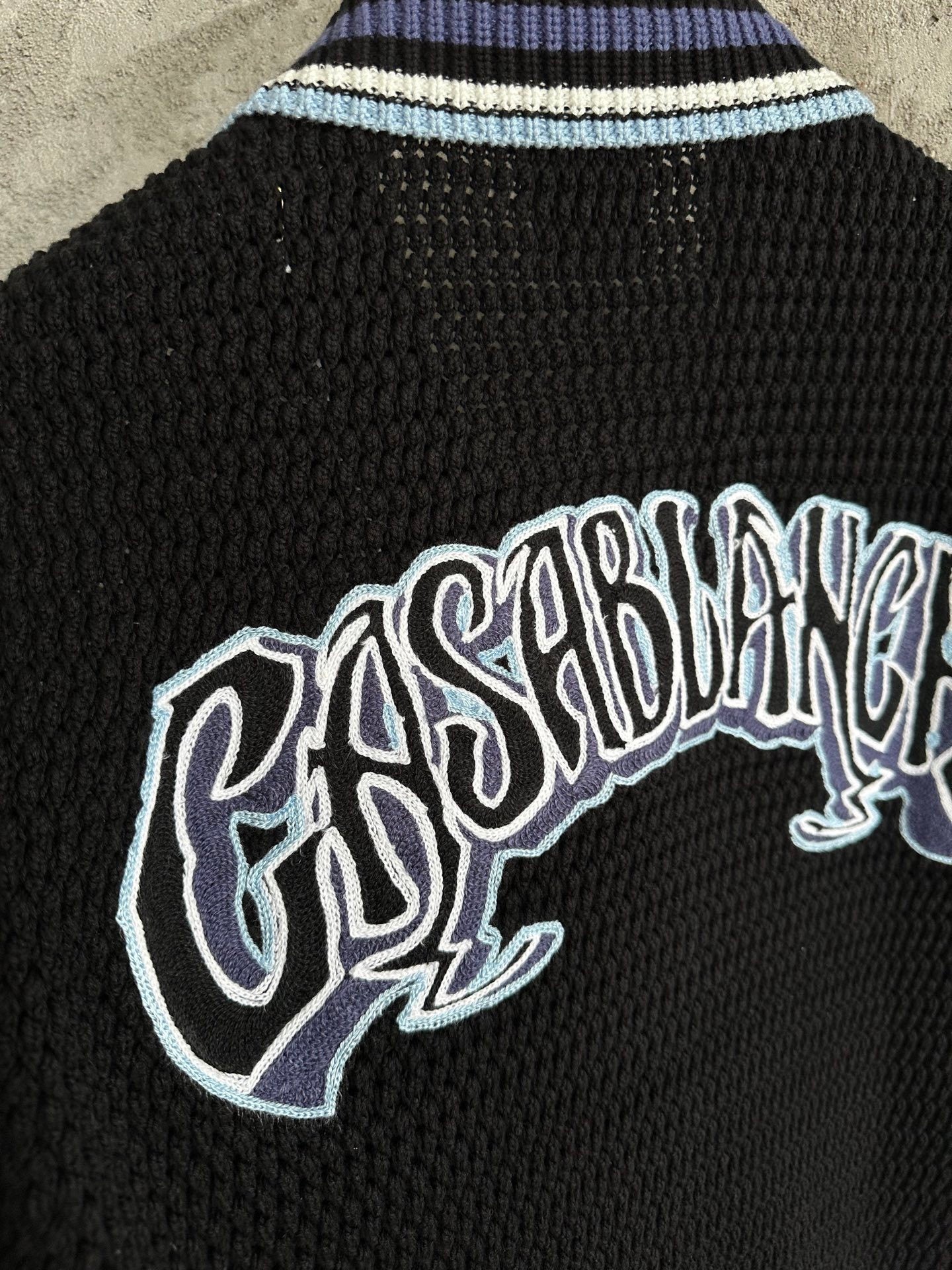 Casablanca Sporty Crochet Shirt 'Black'