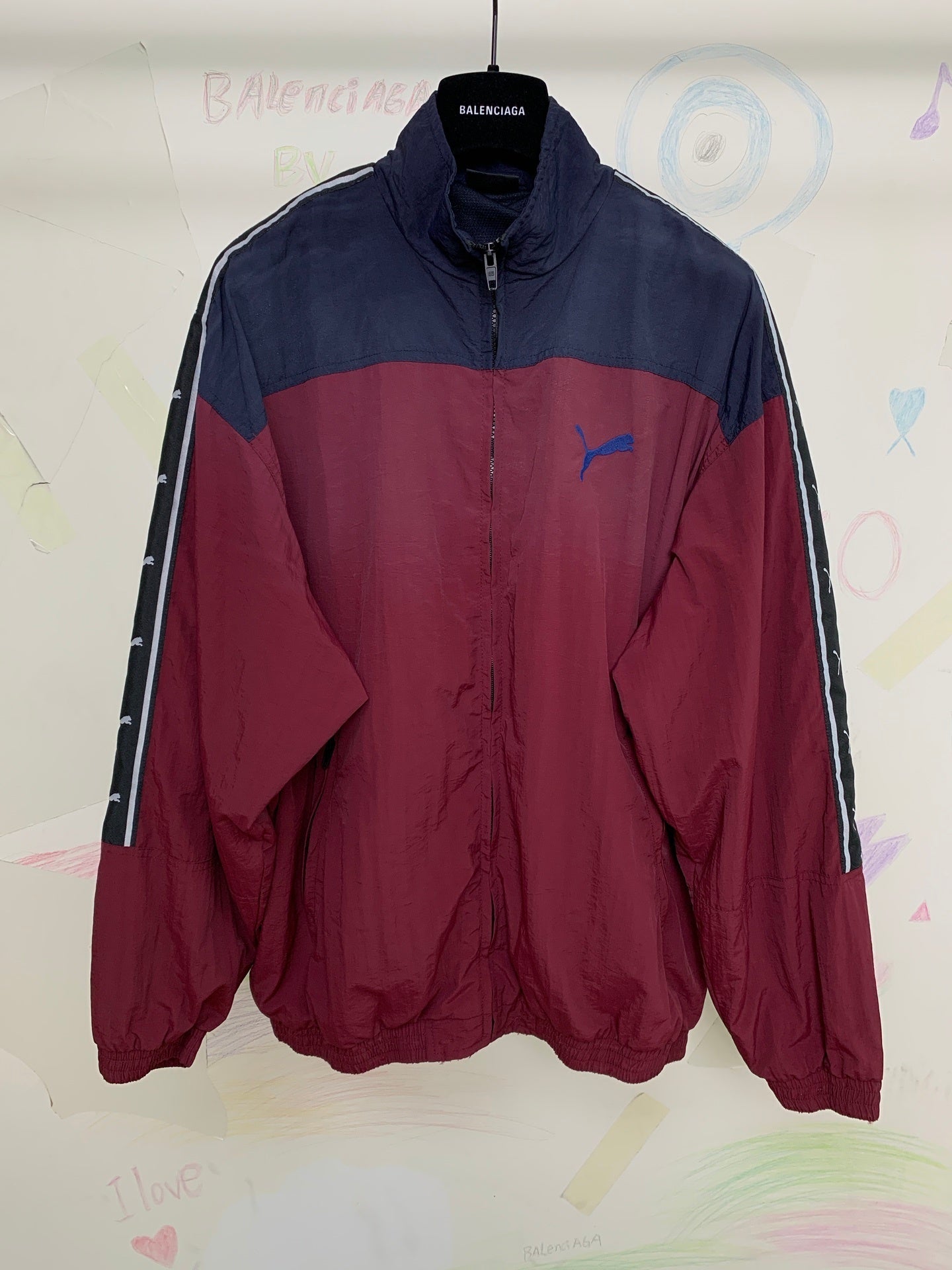 BB I Puma Tracksuit Jacket in Burgundy
