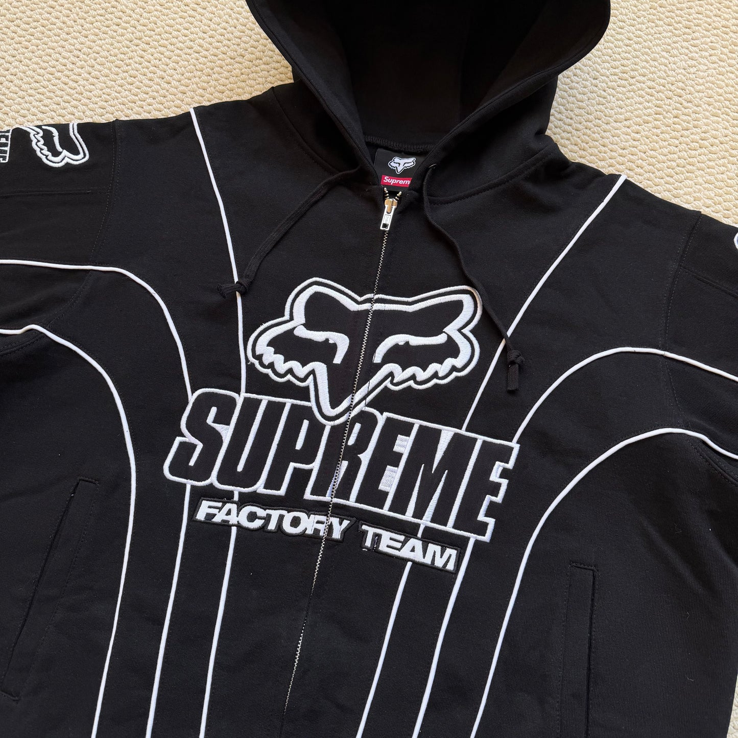 SUP Fox Racing Zip Up Hooded Sweatshirt