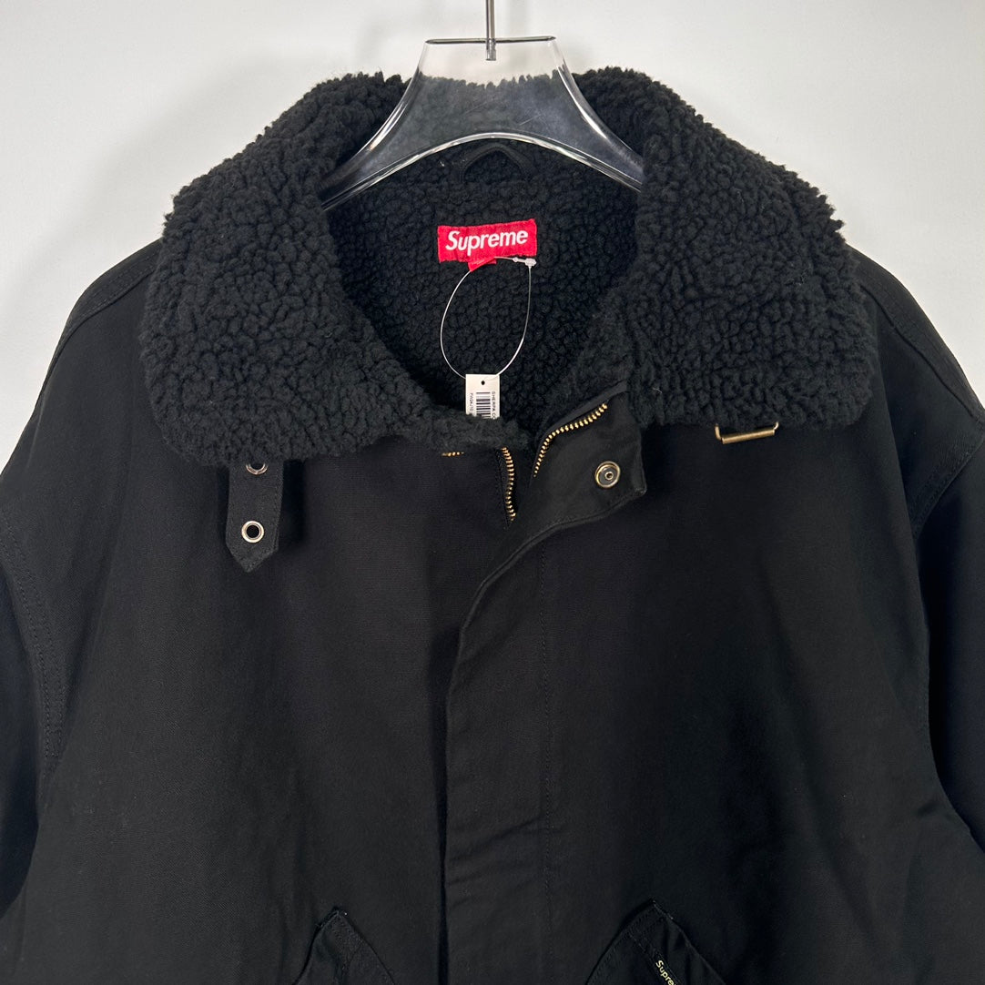 SUP FW24 Faux shearling lined bomber jacket