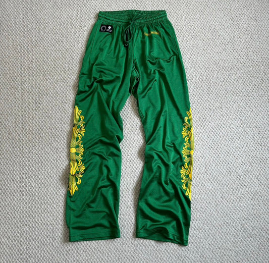 Chrome Hearts mesh green pants