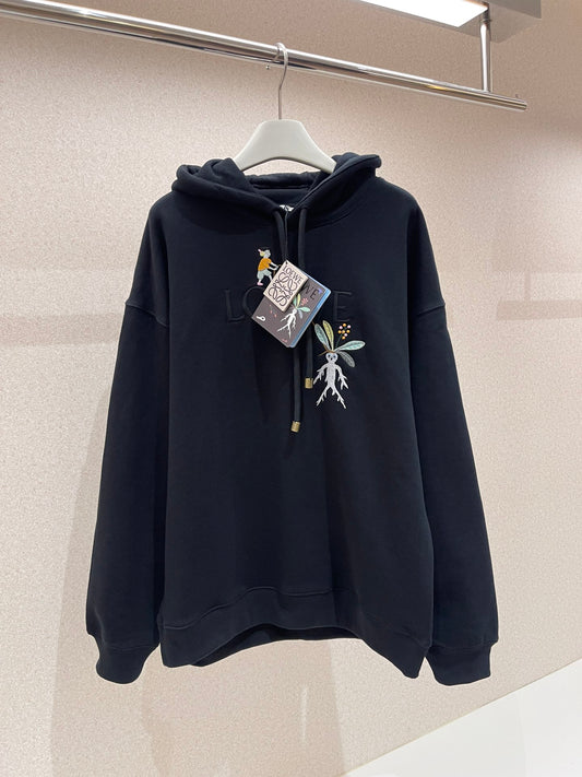 Loewe embroidery hoodie