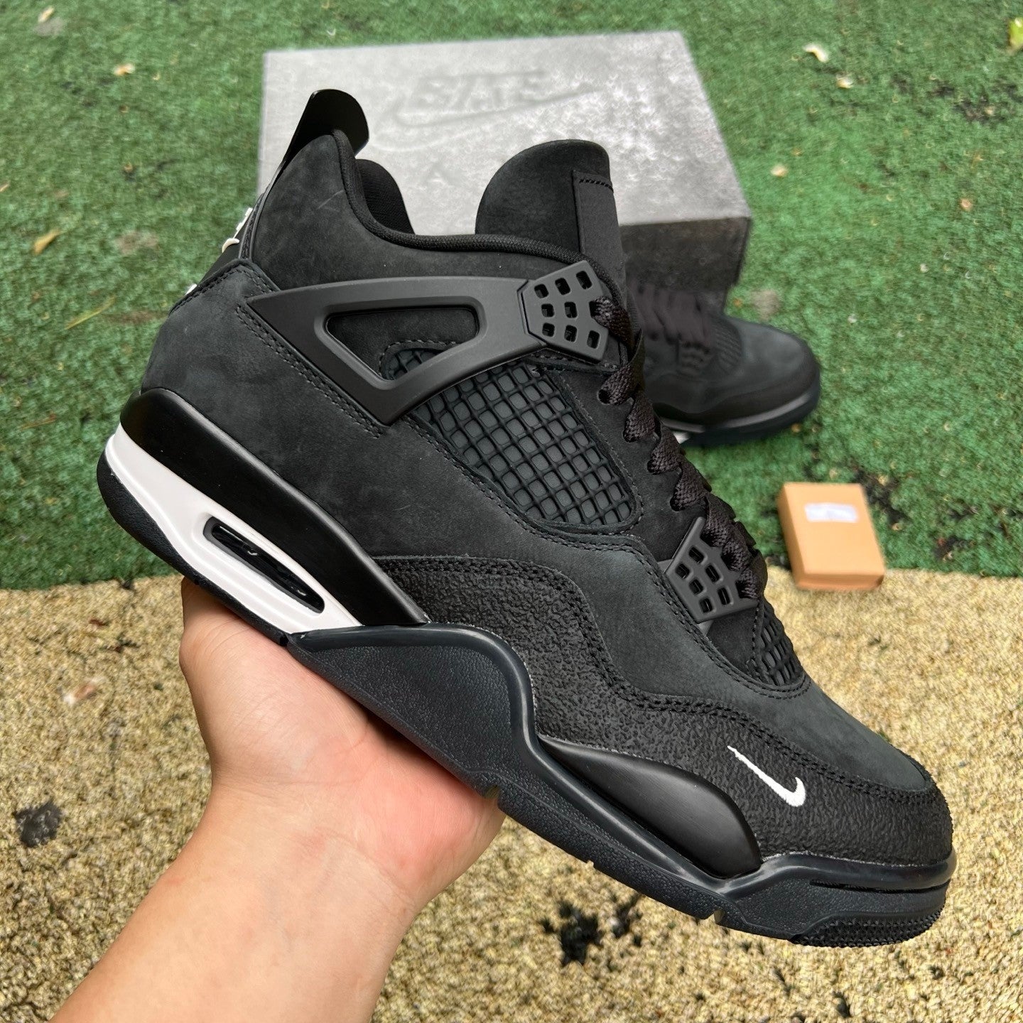 Nigel Sylvester x Air Jordan 4 Retro OG SP 'Brick By Brick' BLACK