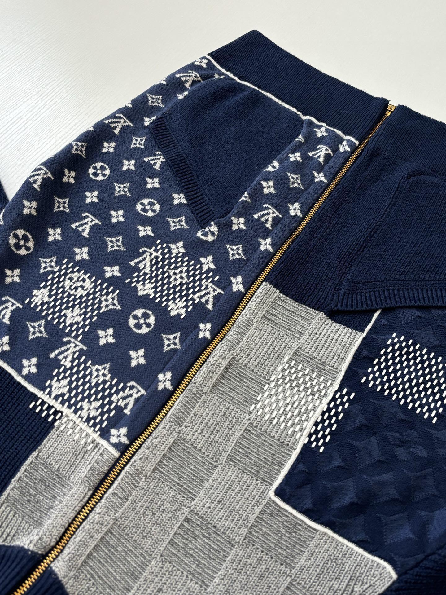 LV Zip Up Patchwork Tracktop Jacket 1AIMAG