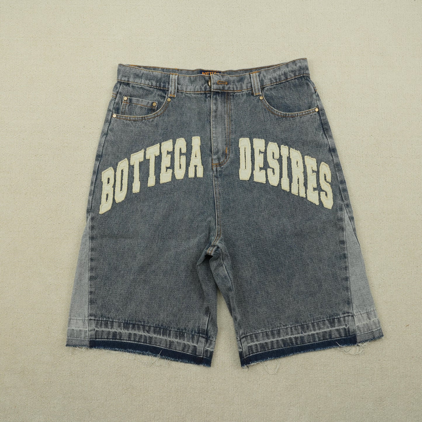 Bottega Desires Denim Shorts Blue