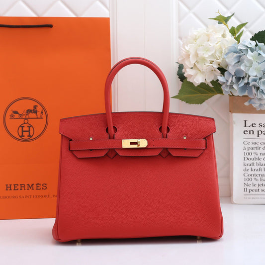 Birkin 30 togo Rouge Casaque bag