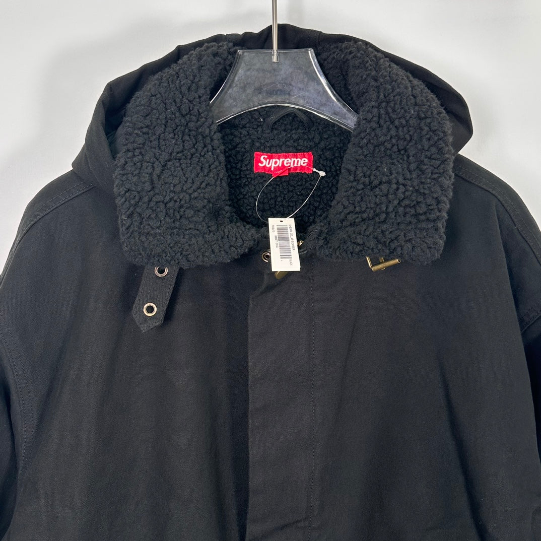 SUP FW24 Faux shearling lined bomber jacket