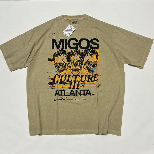 Migos x Gallery Dept. For Culture III Three Skulls T-shirt