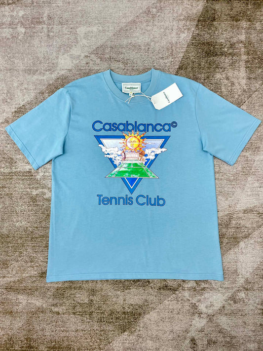 Casablanca tennis clue blue tee