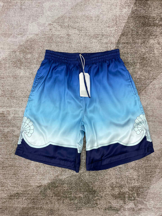 Casablanca Silk Archway Place Vendome Shorts 'Blue'