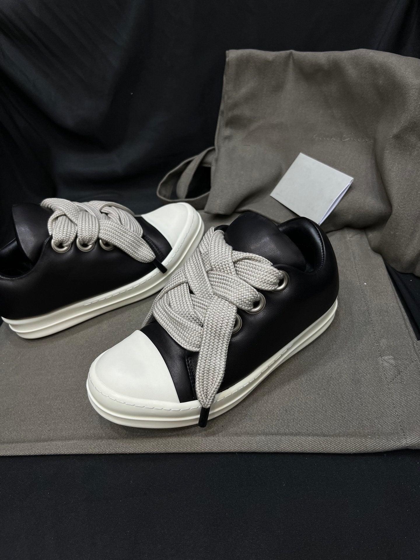 Rick Owens Jumbo Lace Padded Sneakers