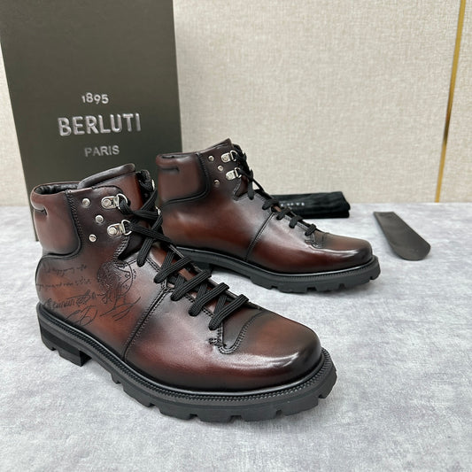 Berluti Brunico Leather Boot