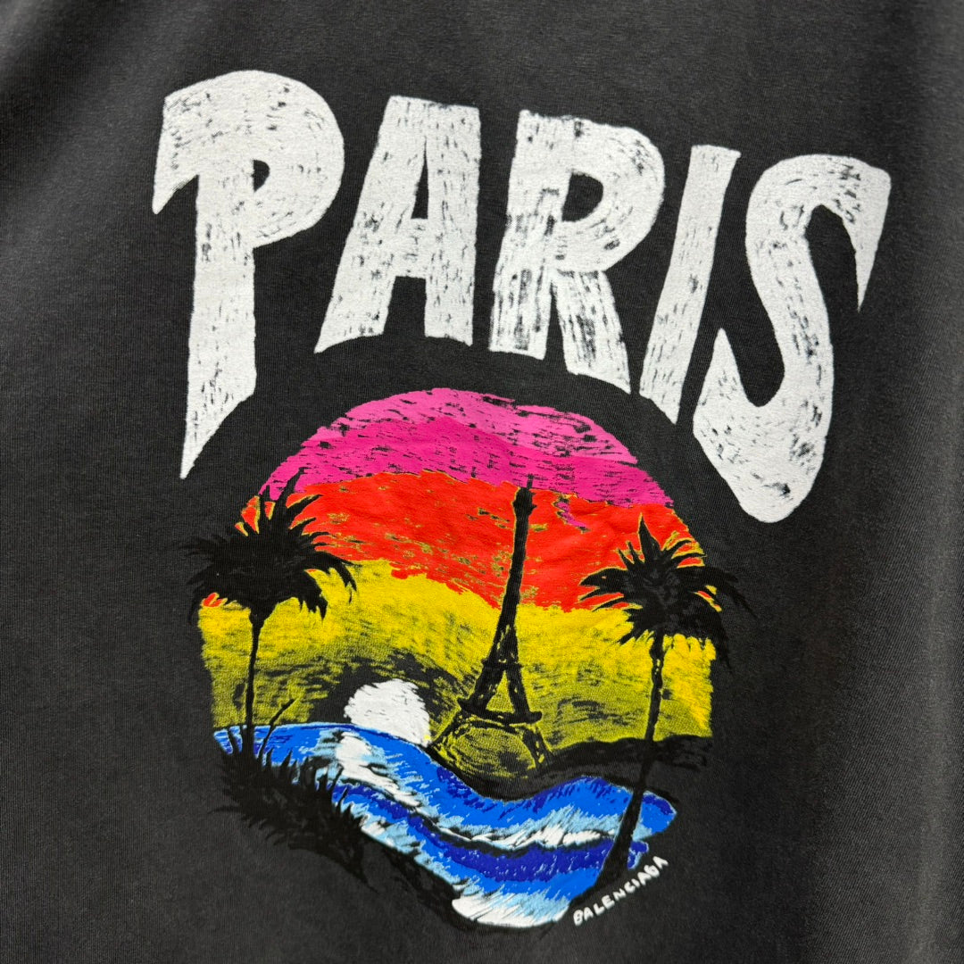 BALENCIAGA PARIS TROPICAL T-SHIRT OVERSIZED