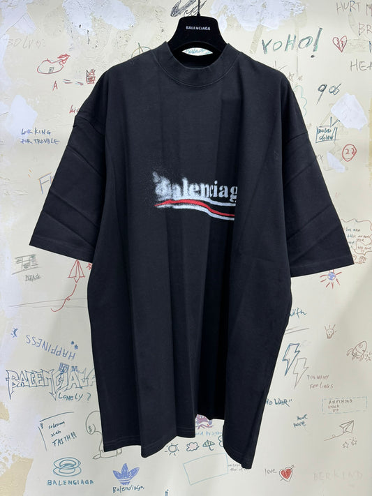 Balenciaga Campaign spray logo oversized tee