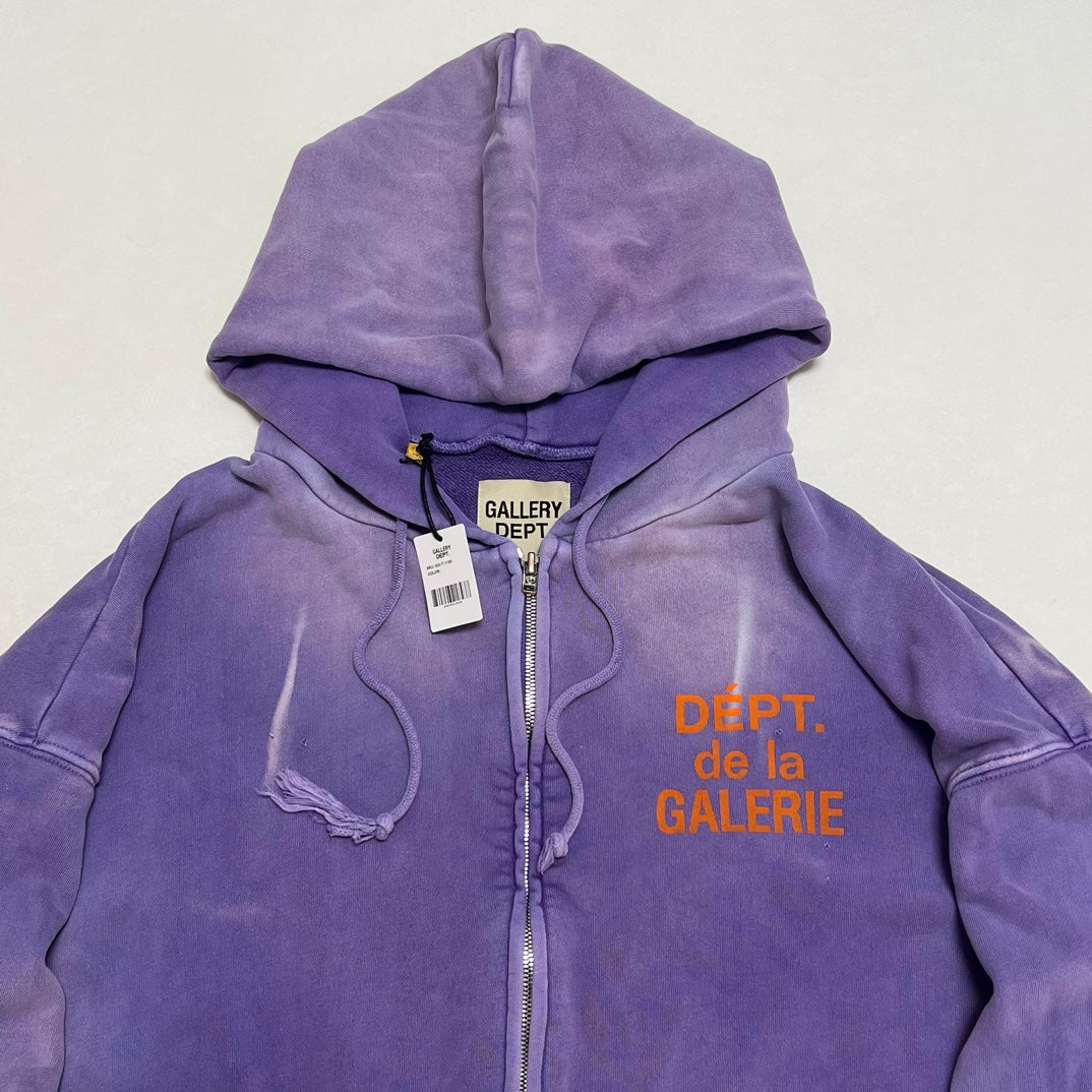 Gallery Dept. Zip Up Hoodie 'Purple'