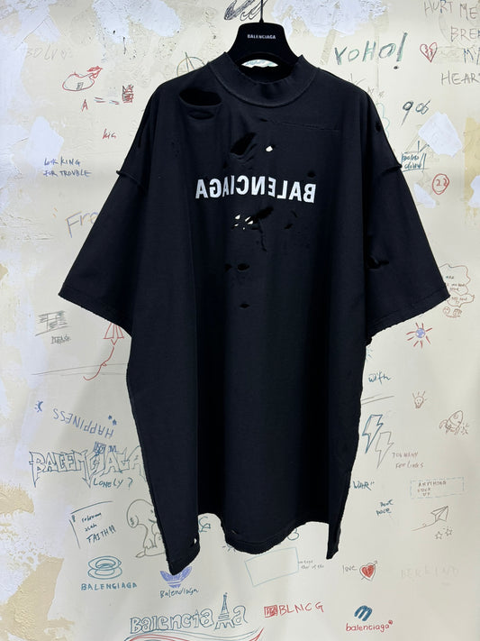 Balenciaga MIRROR BALENCIAGA INSIDE OUT T-SHIRT OVERSIZED