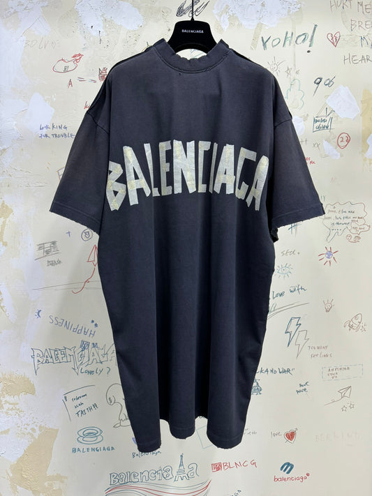 Balenciaga Tape Type Double Front T-Shirt Oversized