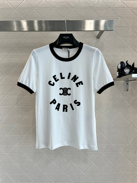 CELINE TRIOMPHE T-SHIRT IN COTTON JERSEY