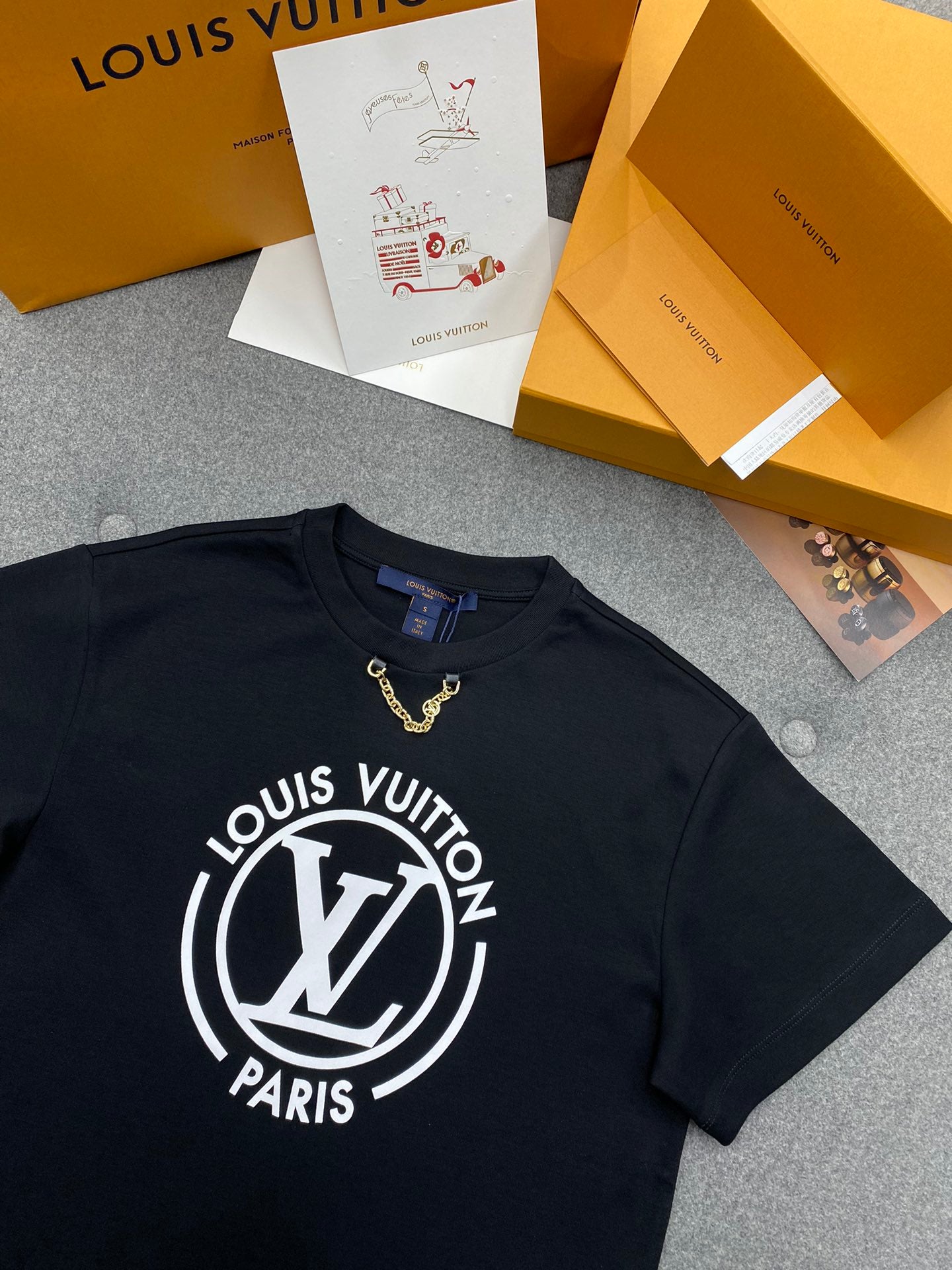 LV Flocked LV T-shirt 1AHEON