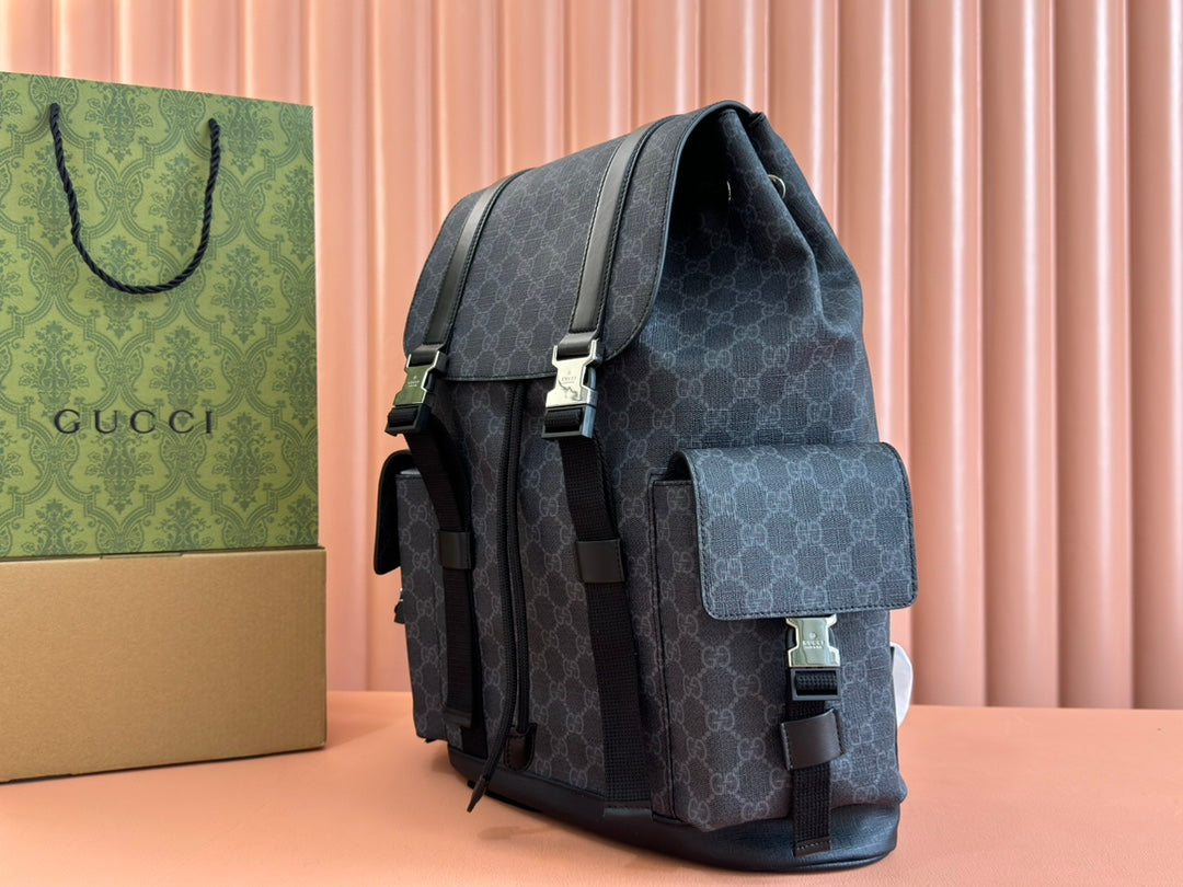 GG Black large backpack