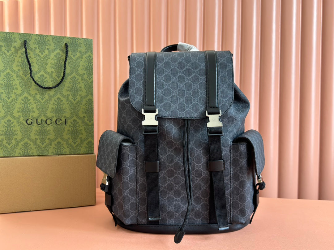 GG Black large backpack